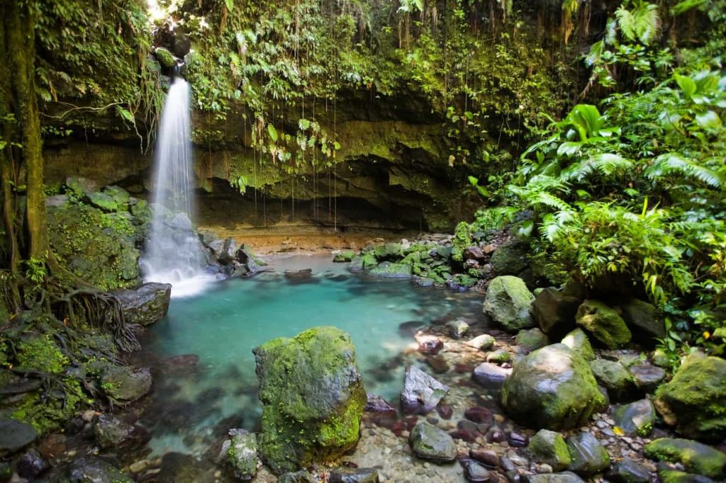 Piscina de Esmeralda. Dominica.