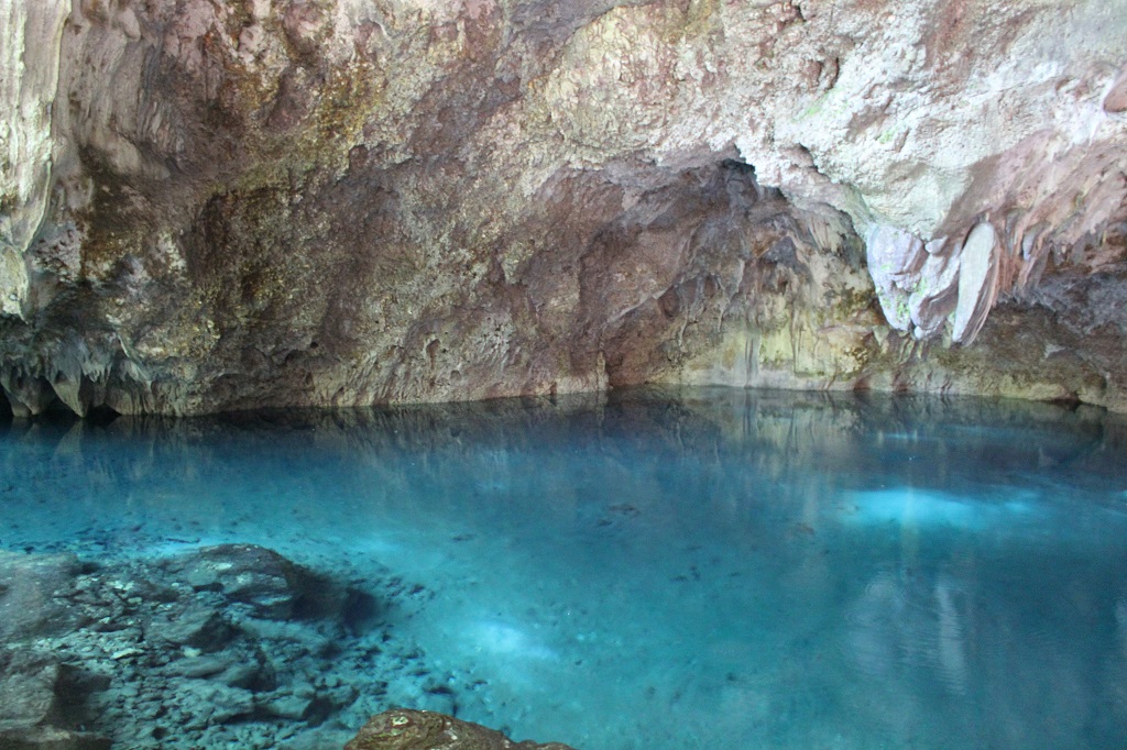 El Parque Nacional Los Tres Ojos. Santo Domingo.